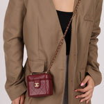 Chanel 2024 Mini CC Turnlock Vanity Case w/ Chain - FashioNica