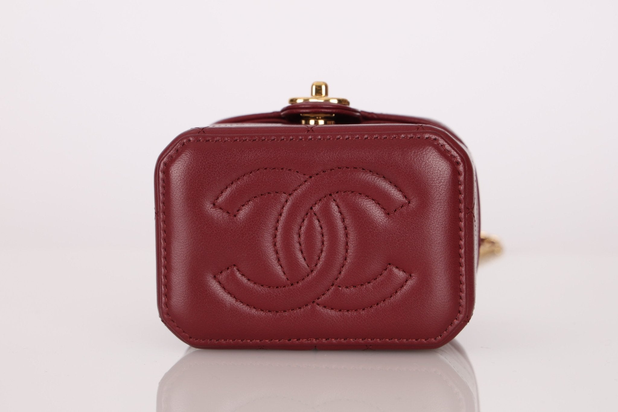 Chanel 2024 Mini CC Turnlock Vanity Case w/ Chain - FashioNica