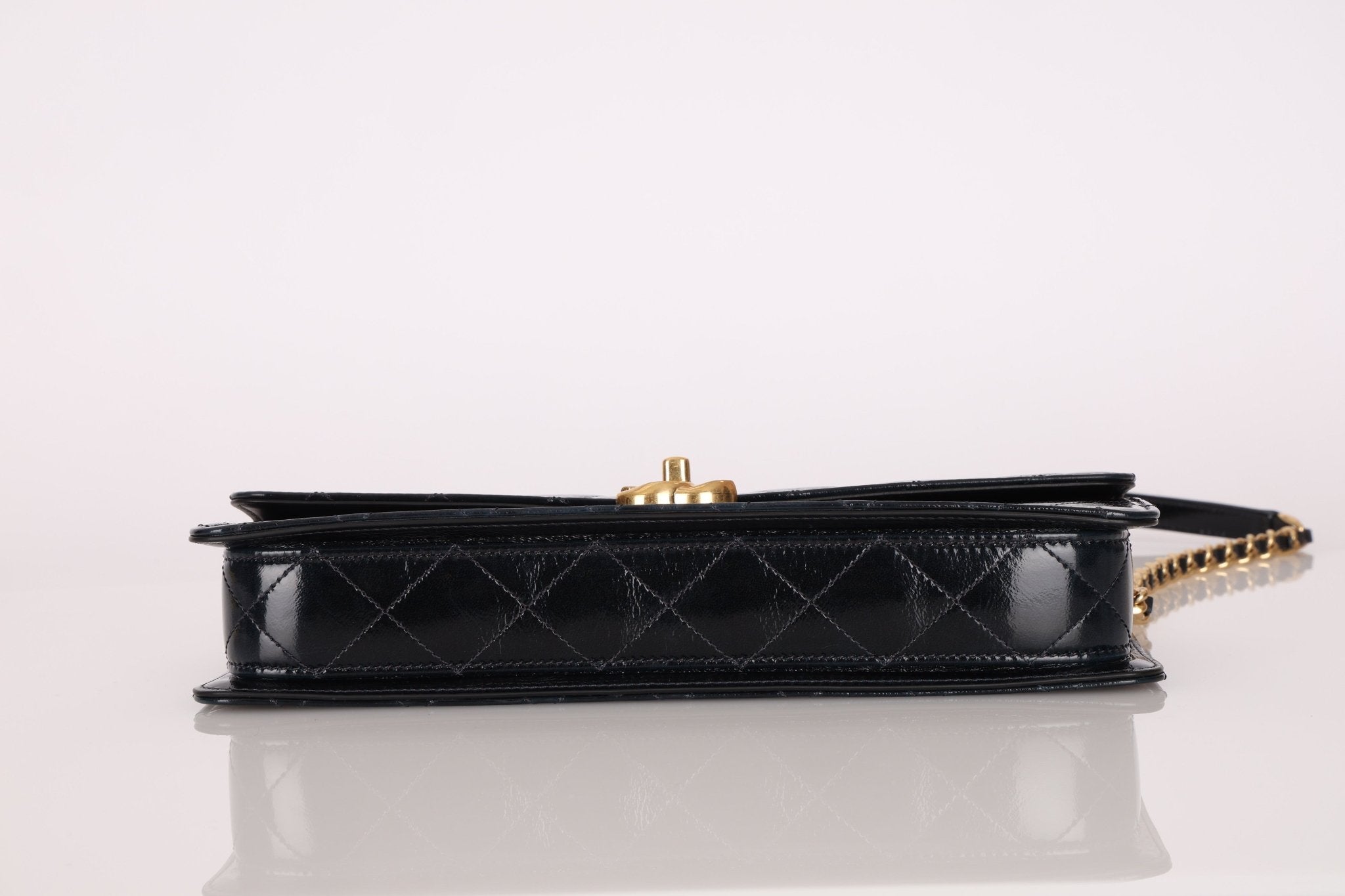 Chanel 2024 Patent Métiers d’art Turnlock Large East West Bag - FashioNica