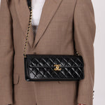 Chanel 2024 Patent Métiers d’art Turnlock Large East West Bag - FashioNica