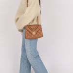 Chanel 2024 Tan Calfskin Envelope Chain Flap Bag - FashioNica