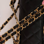 Chanel 2025 Caviar Chain Top Handle Turnlock Mini Flap - FashioNica