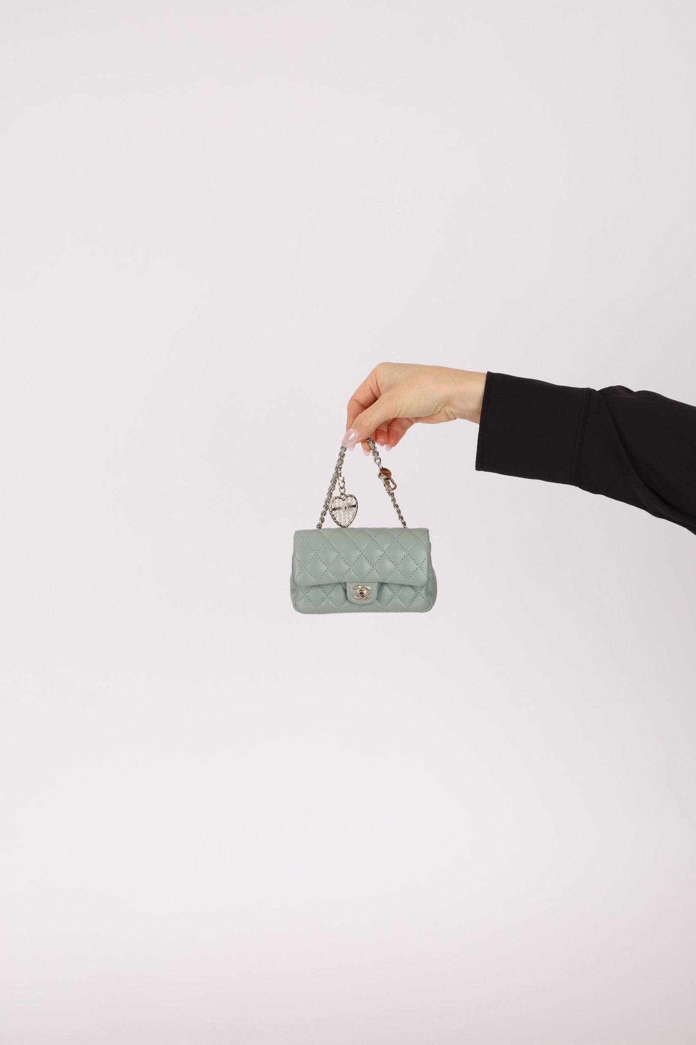 Chanel 2025 Lambskin Nano Charm Double Flap GHW - FashioNica