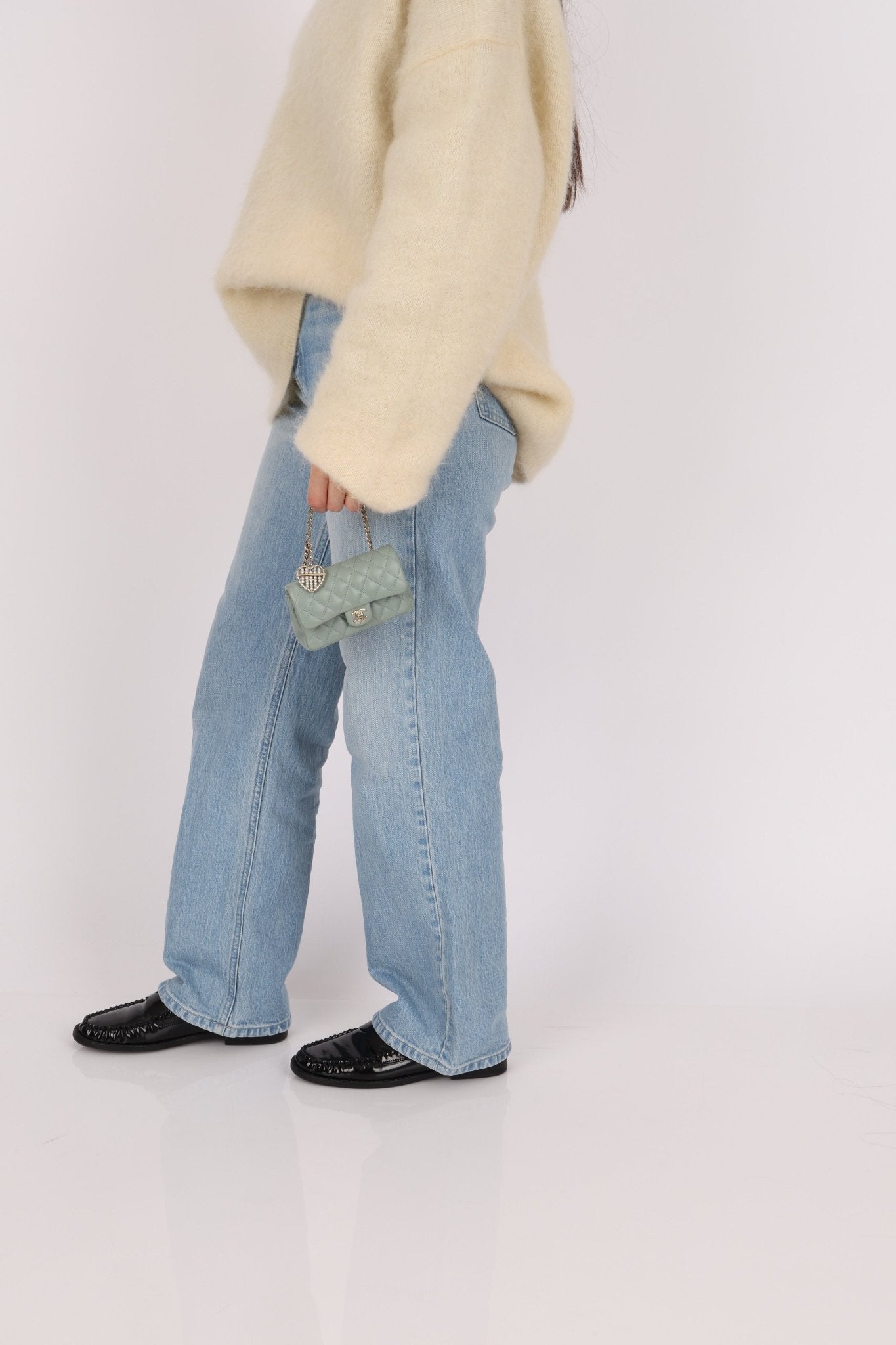 Chanel 2025 Lambskin Nano Charm Double Flap GHW - FashioNica