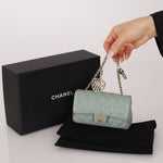 Chanel 2025 Lambskin Nano Charm Double Flap GHW - FashioNica