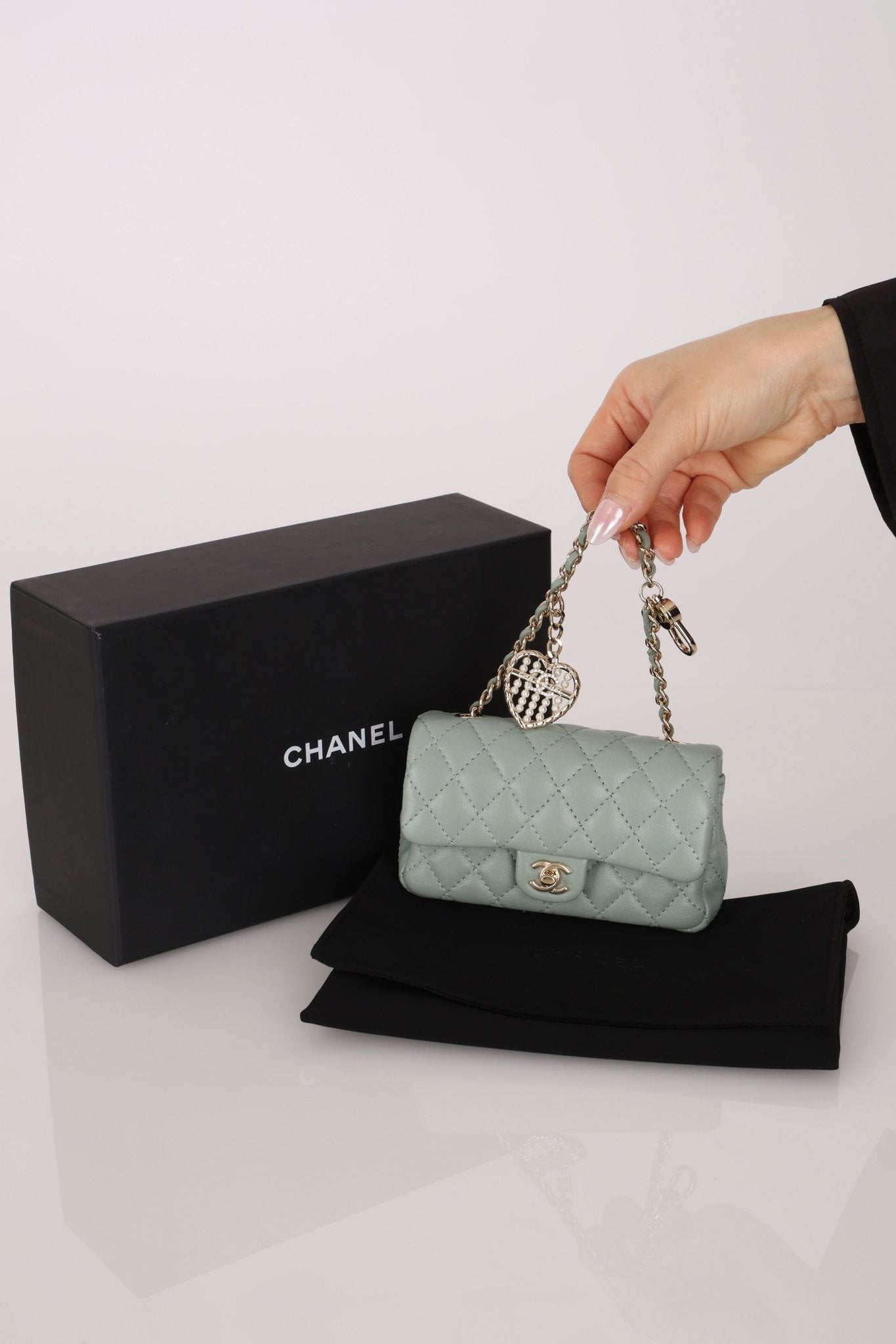 Chanel 2025 Lambskin Nano Charm Double Flap GHW - FashioNica