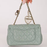 Chanel 2025 Lambskin Nano Charm Double Flap GHW - FashioNica