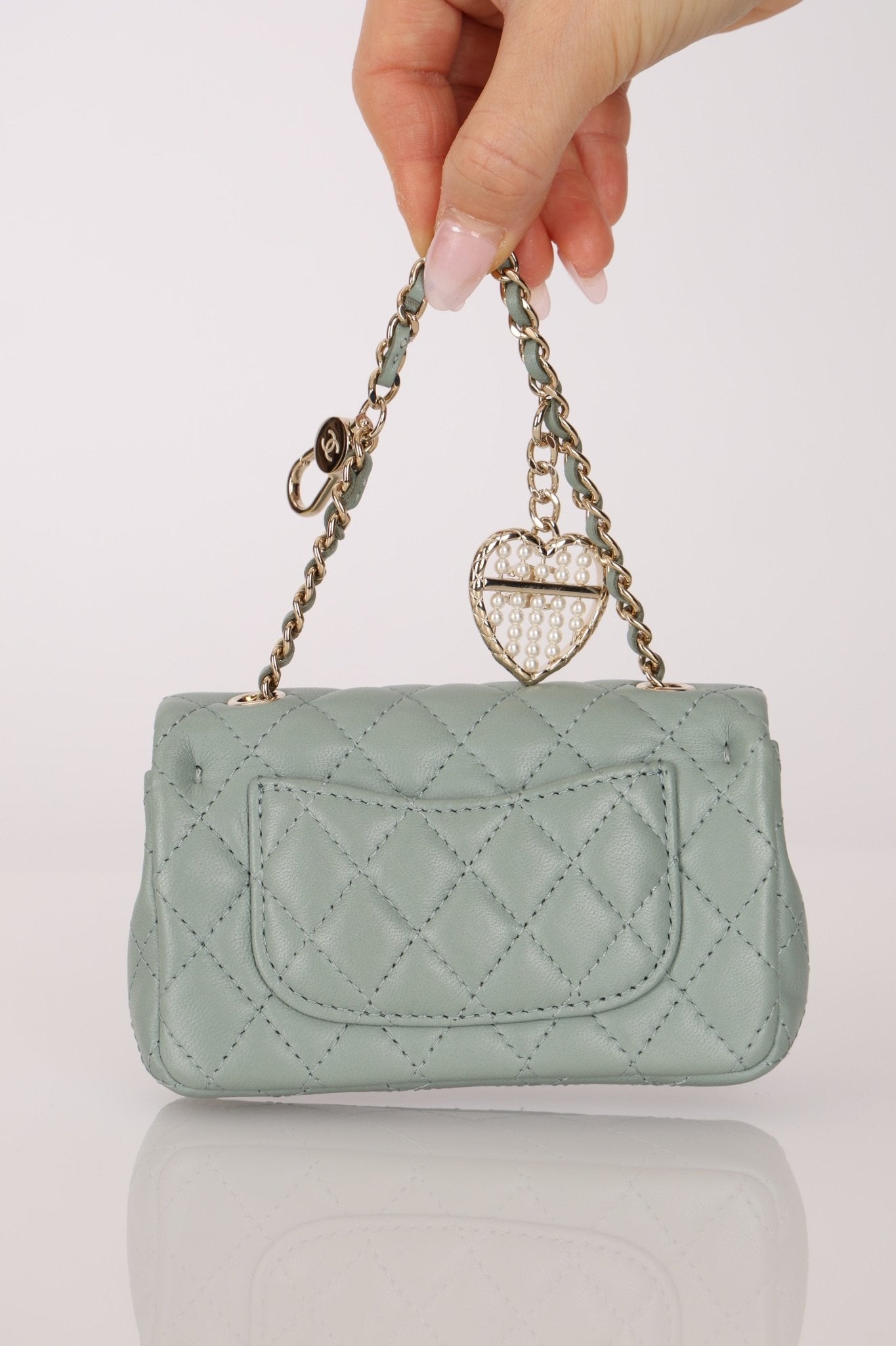 Chanel 2025 Lambskin Nano Charm Double Flap GHW - FashioNica