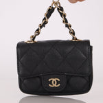 Chanel 21B Caviar Micro Flap Waist Bag - FashioNica
