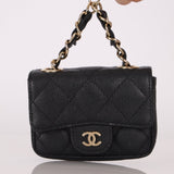 Chanel 21B Caviar Micro Flap Waist Bag - FashioNica