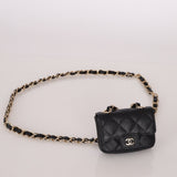 Chanel 21B Caviar Micro Flap Waist Bag - FashioNica