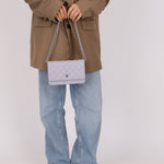 Chanel 21K Lavender Caviar Wallet on Chain - FashioNica