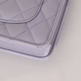 Chanel 21K Lavender Caviar Wallet on Chain - FashioNica