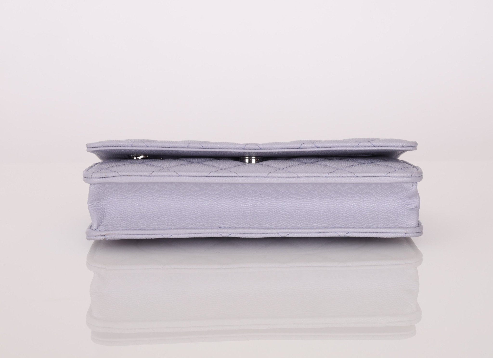 Chanel 21K Lavender Caviar Wallet on Chain - FashioNica