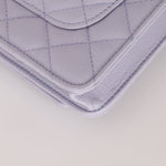 Chanel 21K Lavender Caviar Wallet on Chain - FashioNica