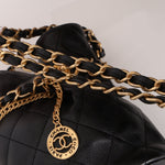 Chanel 23S CC Turnlock Medallion Chain Lambskin Bucket Bag - FashioNica