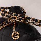 Chanel 23S CC Turnlock Medallion Chain Lambskin Bucket Bag - FashioNica