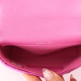 Chanel 24C Iridescent Patent Quilted Carabiner Card Holder - FashioNica