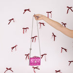 Chanel 24C Iridescent Patent Quilted Carabiner Card Holder - FashioNica