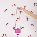 Chanel 24C Iridescent Patent Quilted Carabiner Card Holder - FashioNica