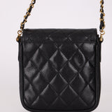 Chanel 24K GP Caviar Mini Chain Bag - FashioNica