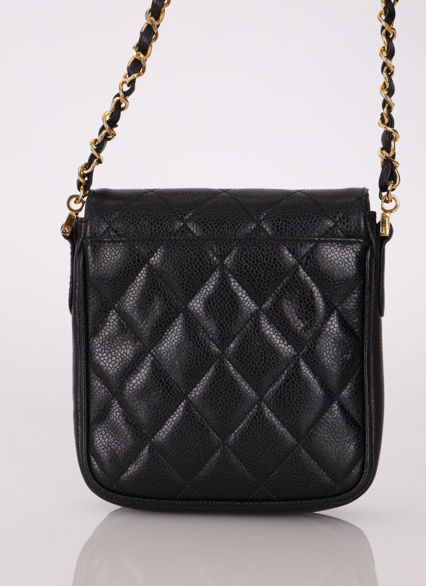 Chanel 24K GP Caviar Mini Chain Bag - FashioNica