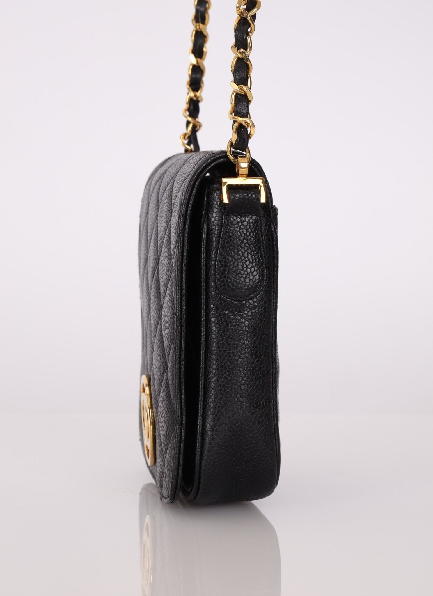 Chanel 24K GP Caviar Mini Chain Bag - FashioNica