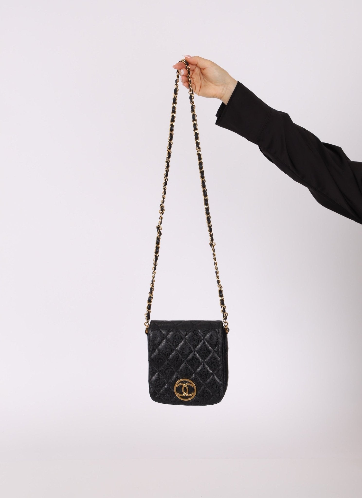 Chanel 24K GP Caviar Mini Chain Bag - FashioNica
