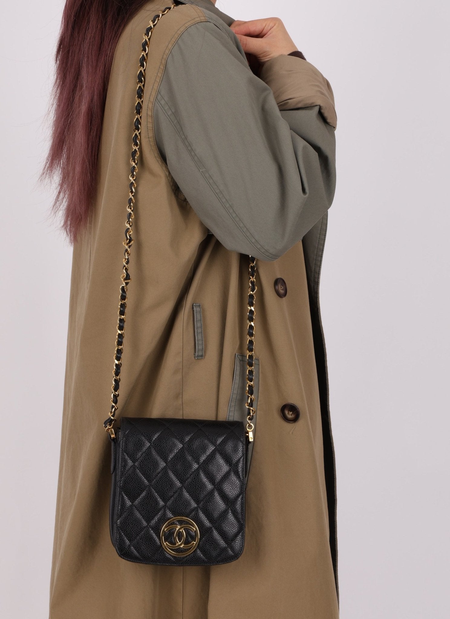 Chanel 24K GP Caviar Mini Chain Bag - FashioNica