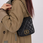 Chanel 24K GP Caviar Mini Chain Bag - FashioNica