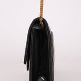 Chanel 24K GP Lambskin Chain Turnlock Single Flap - FashioNica