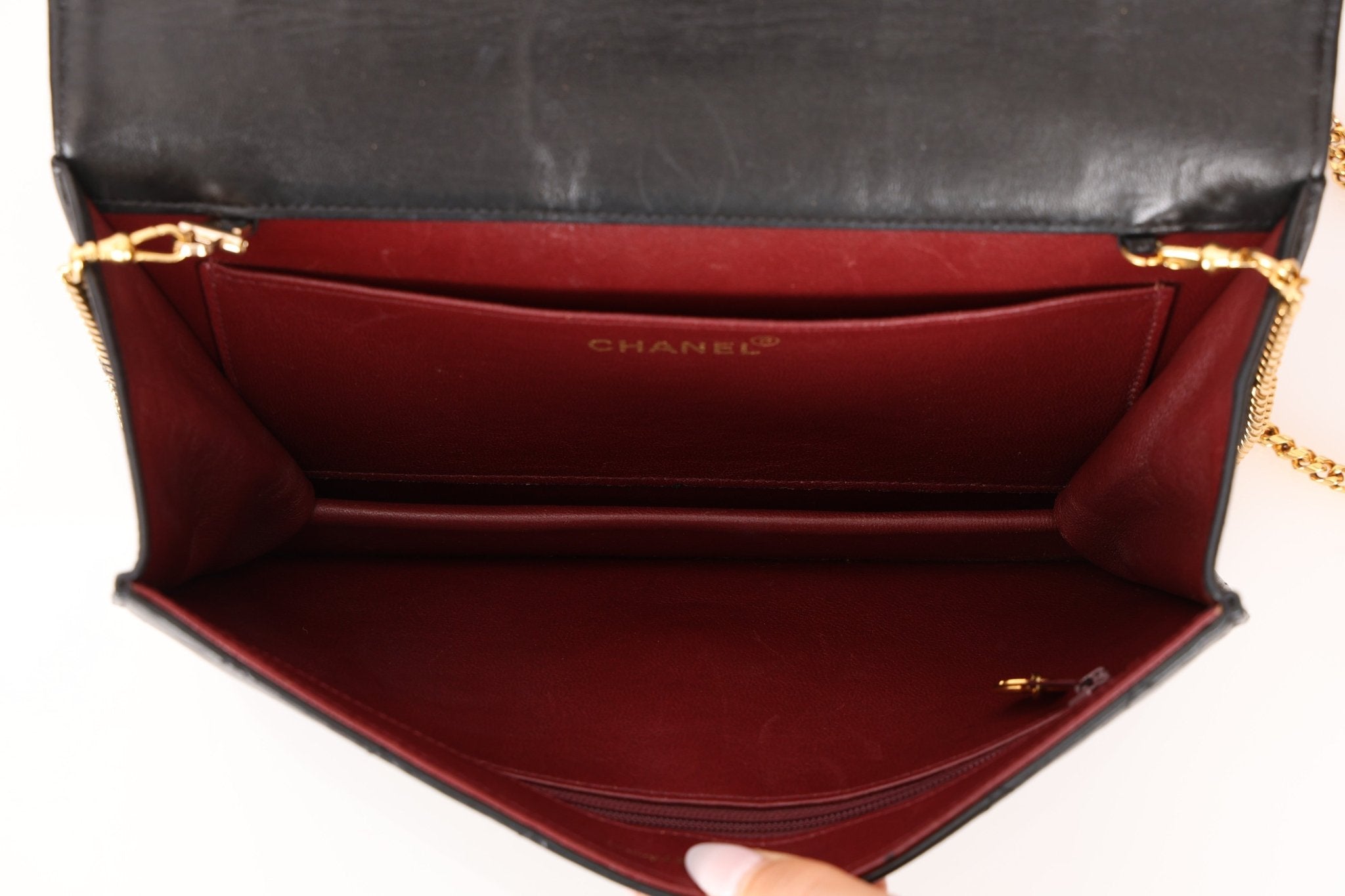 Chanel 24K GP Lambskin Chain Turnlock Single Flap - FashioNica