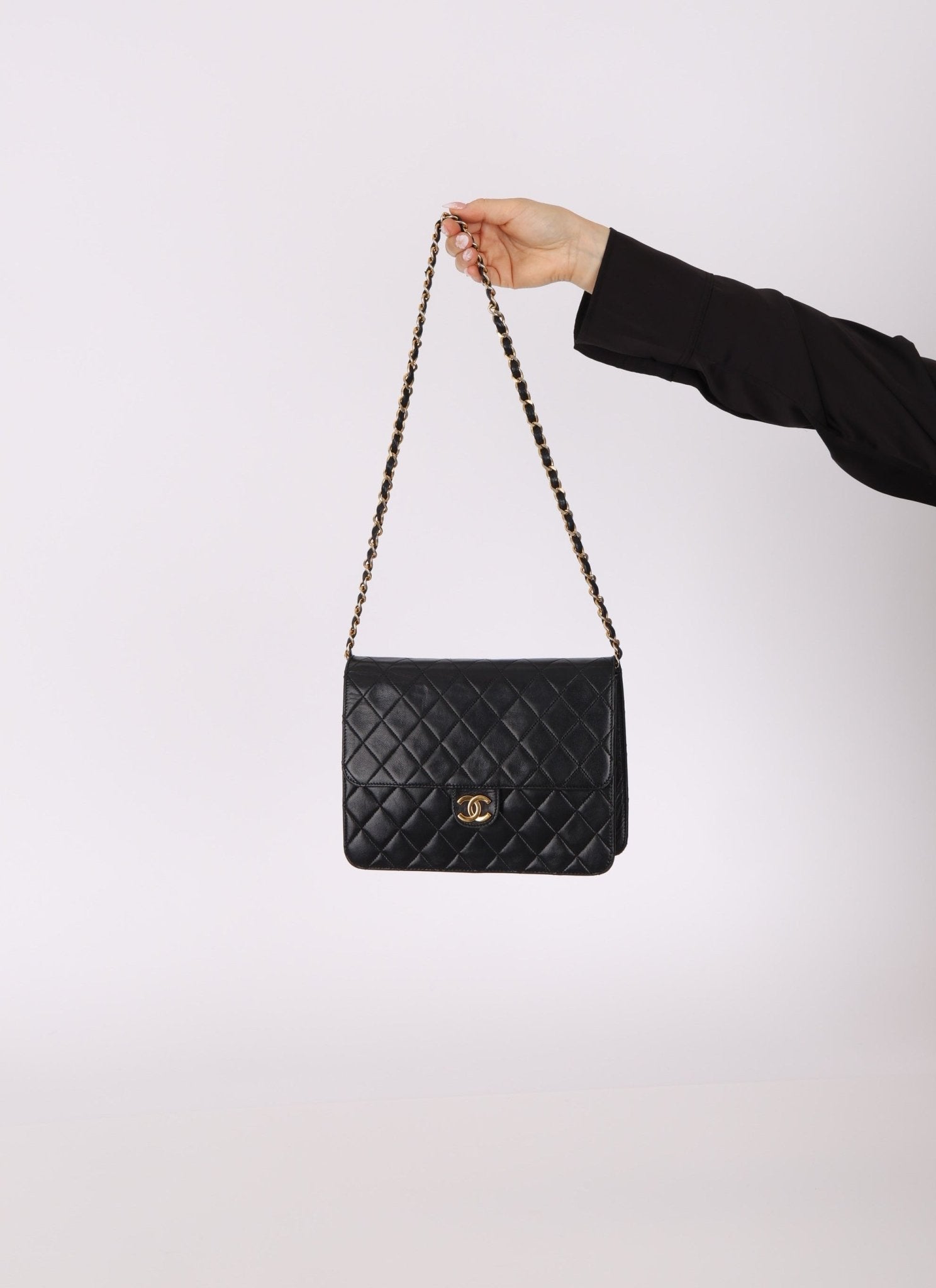 Chanel 24K GP Lambskin Single Flap - FashioNica
