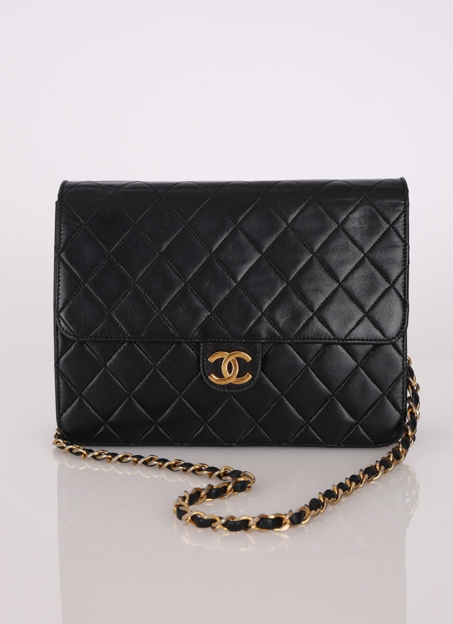 Chanel 24K GP Lambskin Single Flap - FashioNica