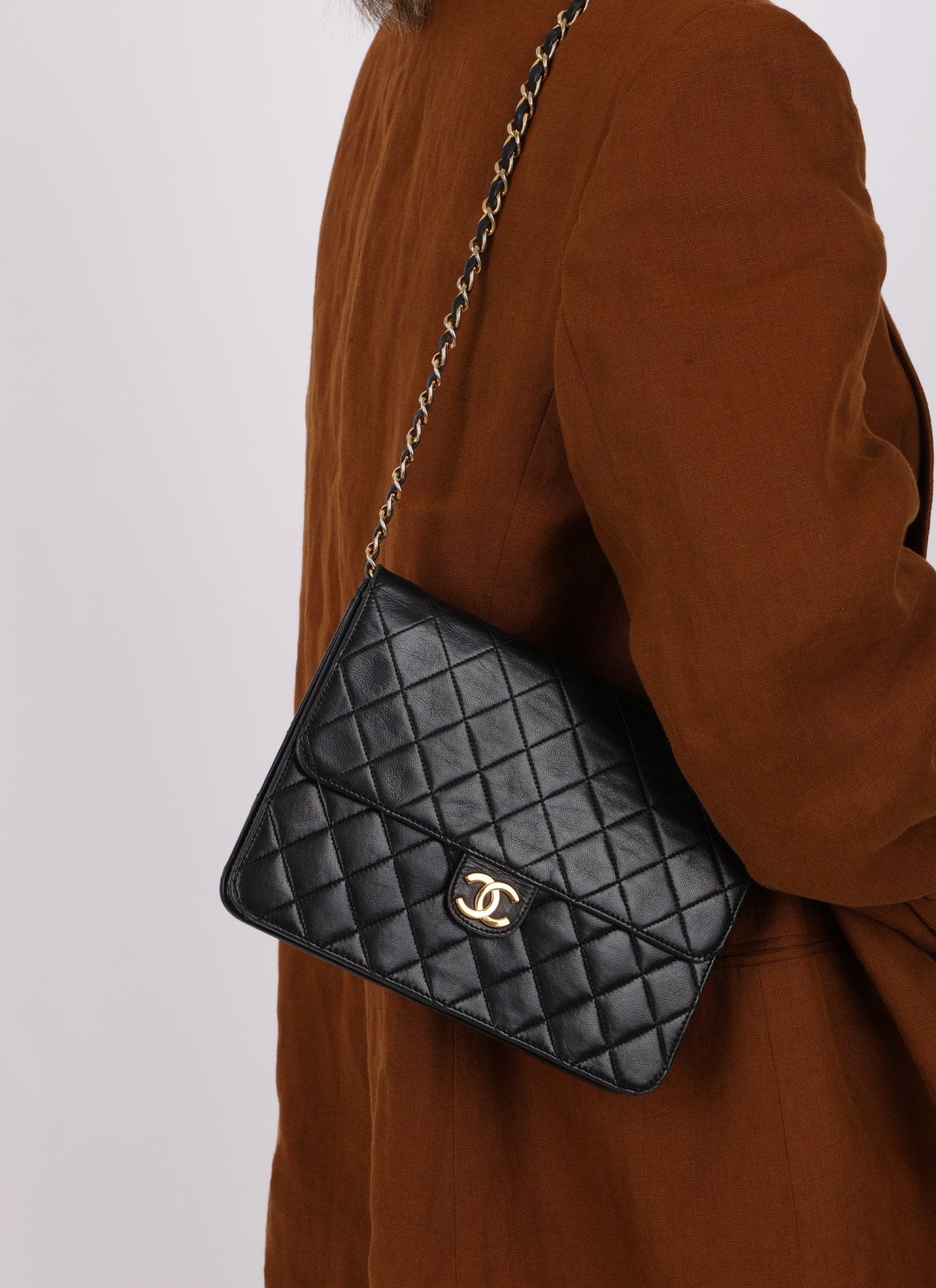 Chanel 24K GP Lambskin Single Flap - FashioNica