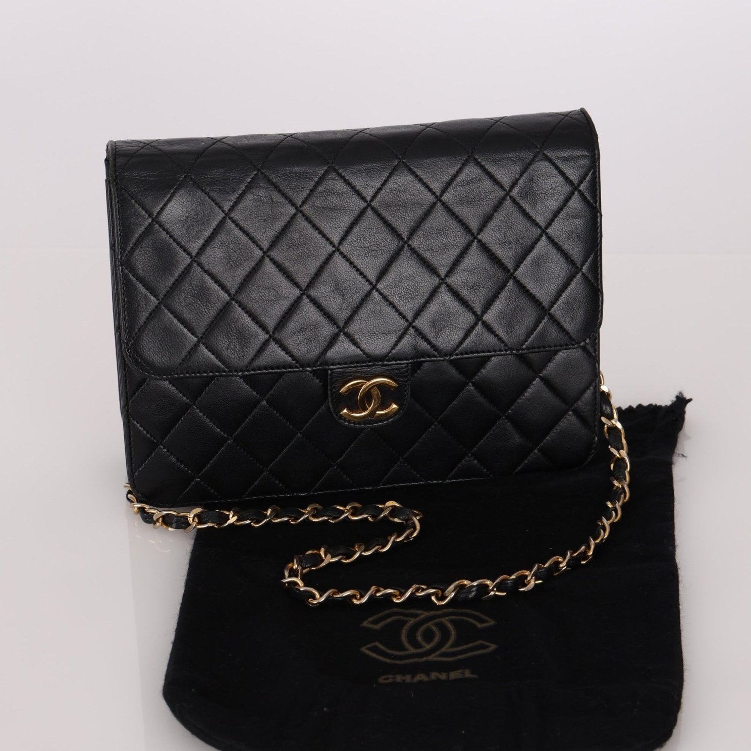 Chanel 24K GP Lambskin Single Flap - FashioNica