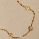 Chanel 70s - 80s Milgrain Coins Long Necklace 24K GP - FashioNica