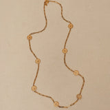 Chanel 70s - 80s Milgrain Coins Long Necklace 24K GP - FashioNica
