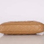 Chanel Beige Caviar Timeless Pochette - FashioNica