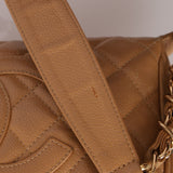 Chanel Beige Caviar Timeless Pochette - FashioNica