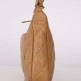 Chanel Beige Caviar Timeless Pochette - FashioNica