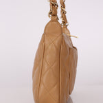 Chanel Beige Caviar Timeless Pochette - FashioNica