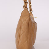 Chanel Beige Caviar Timeless Pochette - FashioNica