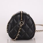 Chanel Black Caviar Timeless Classic Line Barrel Bag - FashioNica