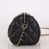 Chanel Black Caviar Timeless Classic Line Barrel Bag - FashioNica