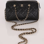 Chanel Black Caviar Timeless Classic Line Barrel Bag - FashioNica