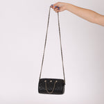 Chanel Black Caviar Timeless Classic Line Barrel Bag - FashioNica