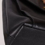 Chanel Caviar 24K GP Pocket Turnlock Tote - FashioNica