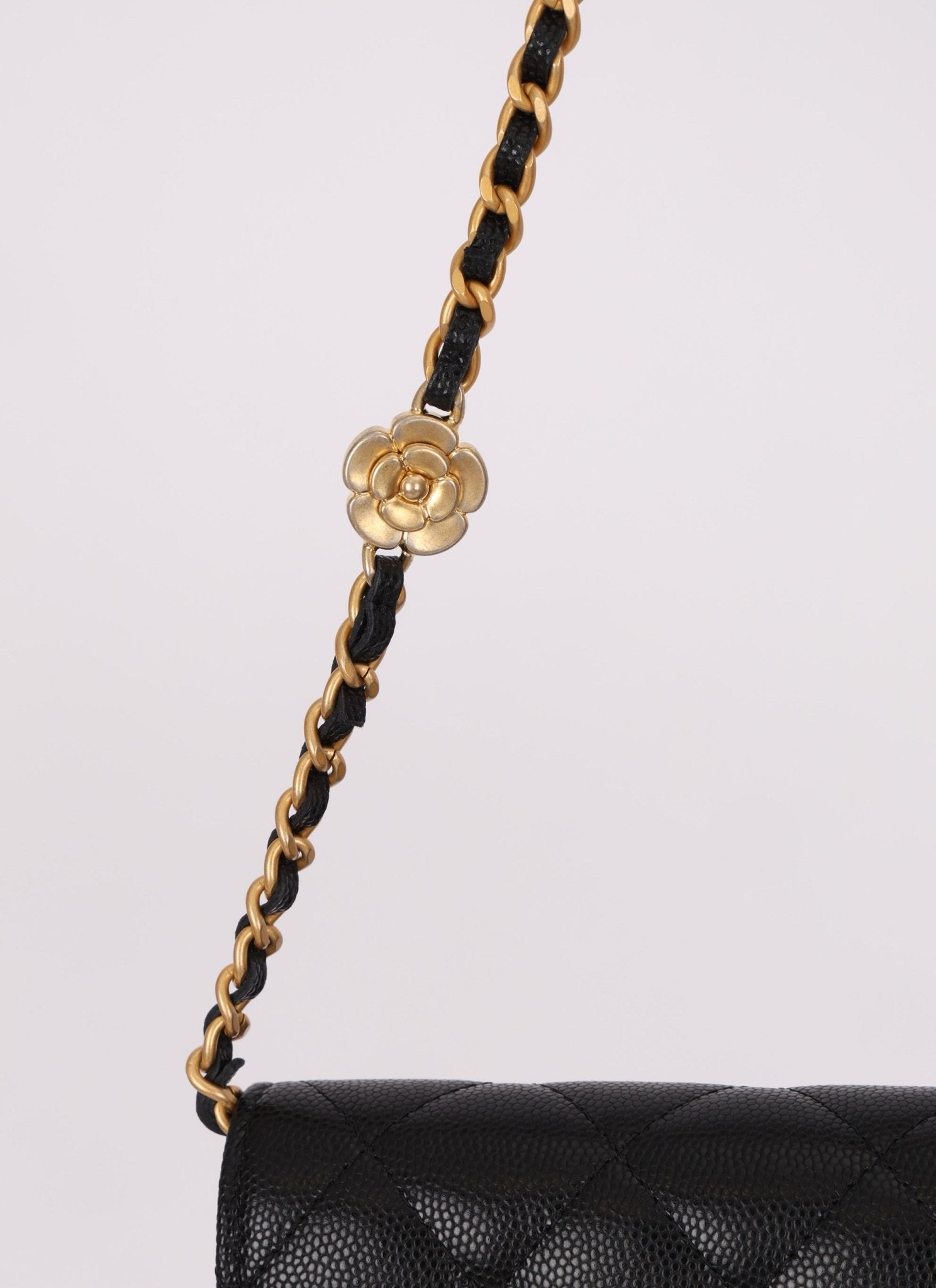 Chanel Caviar Camellia Flap Bag - FashioNica