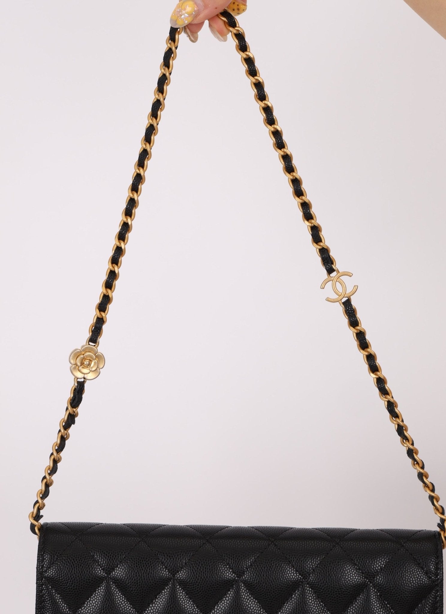 Chanel Caviar Camellia Flap Bag - FashioNica